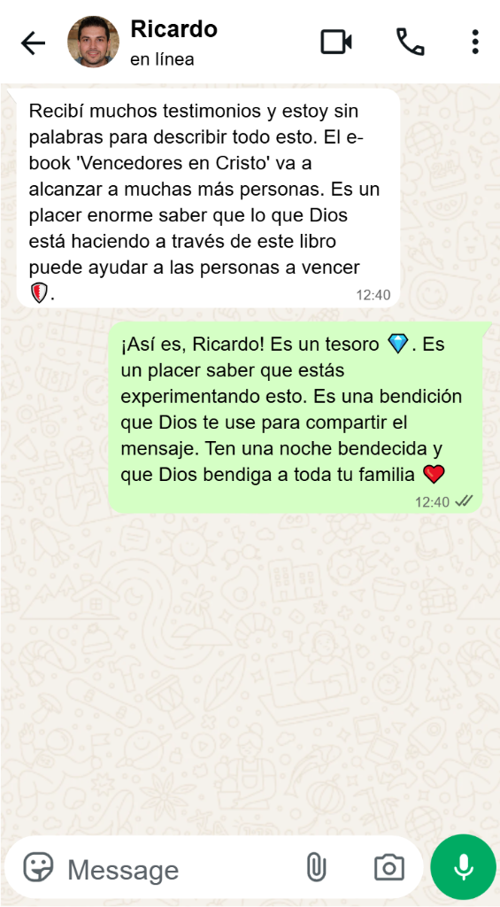 Testimonio WhatsApp Ricardo